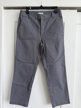 LOFT Gray Women’s Monroe Straight Chinos - Straight Tailored Fit